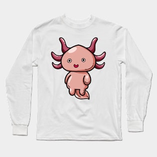 Cartoon Kawaii Axolotl Long Sleeve T-Shirt